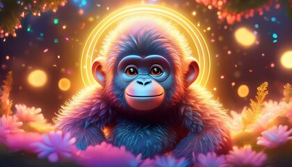 Naklejka premium Gorilla