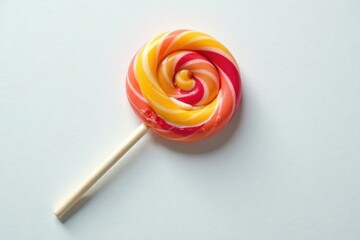 Lollipop stick is the only item on a cluttered white surface, stick, white
