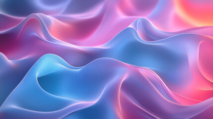 Obraz premium silky fabric abstract purple background with waves texture wallpaper gradient blue pink purple peach backdrop