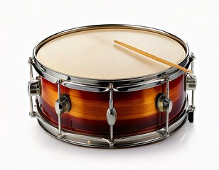 Obraz premium drum isolated on white background 
