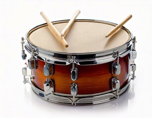 Obraz premium drum isolated on white background 