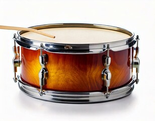 Obraz premium drum isolated on white background 