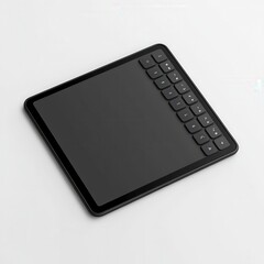 Fototapeta premium Floating blank tablet keyboard mockup