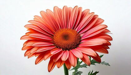 Flower head of the transvaal daisy white background
