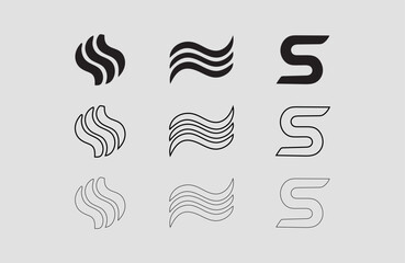 arrow direction line vector set Set arrow icons. Different black arrows sign &ndash; stock vector