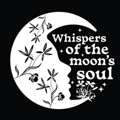 Whipers Of The Moon's Soul - Ready to Use Graphic Design Illustration