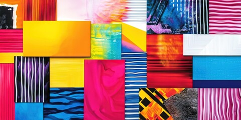 colorful abstract geometric design with shapes