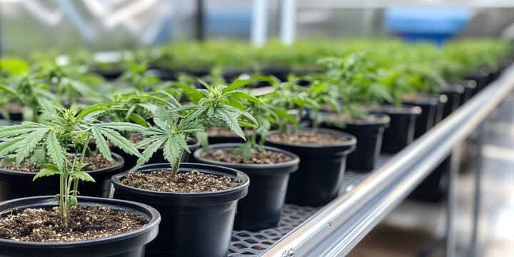 cannabis and mmj concept with fresh buds