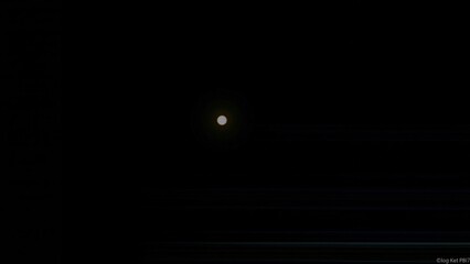 Serene Night Sky A Single Moon in the Dark