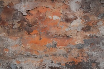 Weathered wall showing layers of decaying paint and plaster
