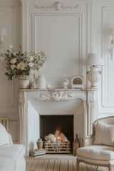 Living Room with Fireplace