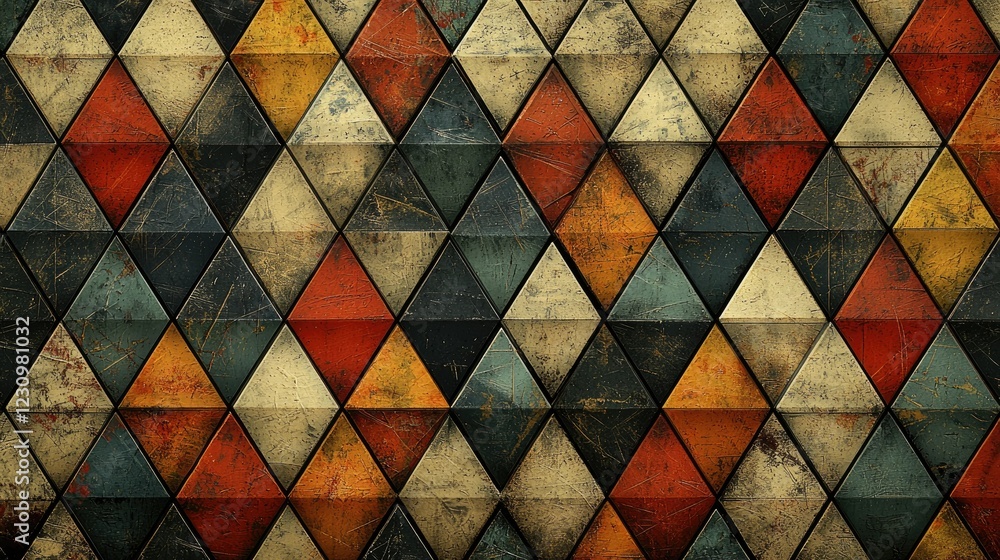 Poster abstract geometric triangle pattern design