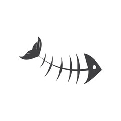 Fototapeta premium Bone fish icon
