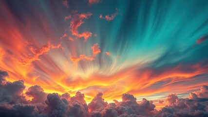 Fototapeta premium Storm-Twisted Landscapes: Surreal Weather Phenomena