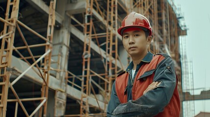 Free photo professional Asian male engineer