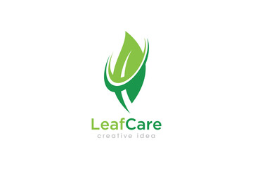 Creative Leaf Concept Logo Design Template