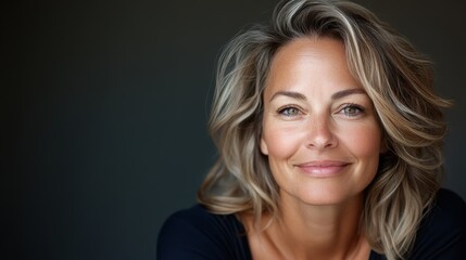 Captivating portrait of a woman basking in soft natural light