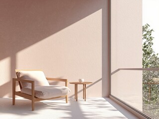 Calm Minimalist Room