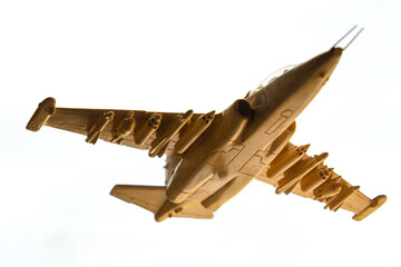 Sukhoi - 25 aircraft made of wood