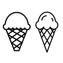 Download Editable Ice Cream Icon Flat Graphic Design 