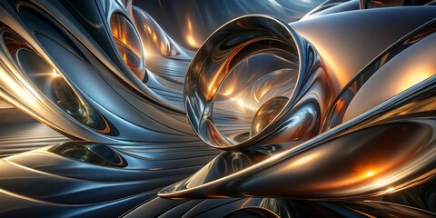 Abstract Metallic Forms