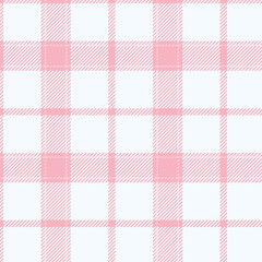 Vintage inspired powder pink plaid for home decor