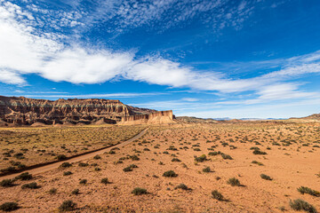 Cathedral Valley Road at Capitol Reef National Park.