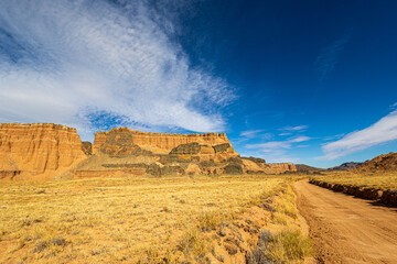 Majestic landscape of Cathedral Valley at Capitol Reef National Park in Utah.