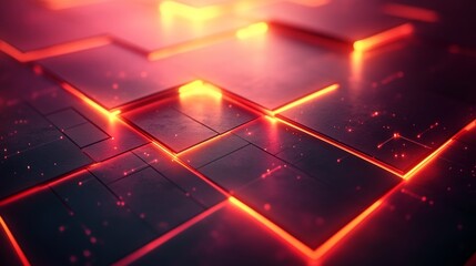 Dark technological geometric background