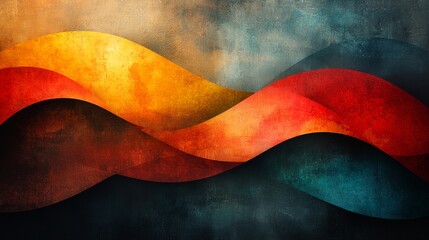 Obraz premium Abstract color waves