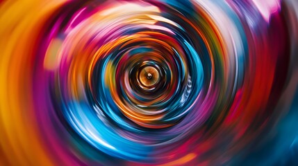 Abstract swirling vibrant colors create a mesmerizing vortex