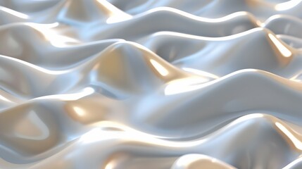 A close-up of smooth, undulating surfaces resembling waves or fabric.