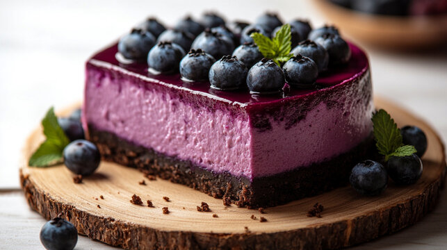 Blueberry Cheesecake isolated on white background --ar 16:9 --style raw --stylize 750 --v 6.1 Job ID: 4f6c7e92-9b58-4e81-955c-256fc2cdcfa0