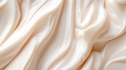 Fototapeta premium Creamy Beige Cosmetic Texture Swirls