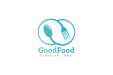 Creative Restaurant Concept Logo Design Template