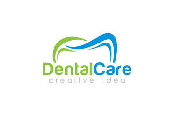Creative Dental Concept Logo Design Template