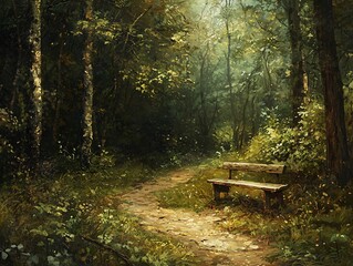 Forest Bench Path