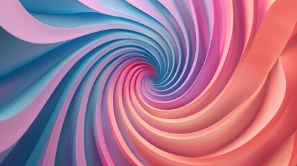 Obraz premium A swirling abstract design with smooth gradients in pink, blue, and purple hues.