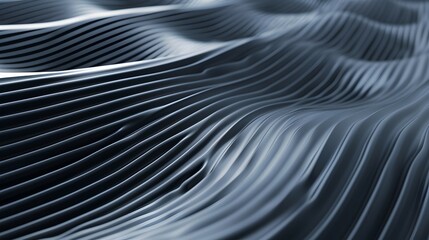 Obraz premium Abstract close-up of flowing lines creating a wave-like texture.