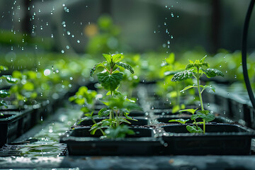 hydroponic farming, an authentic demonstration of water-efficient hydroponic gardening in action