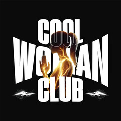 Cool Woman Club - Ready to Use Graphic Design Illustration