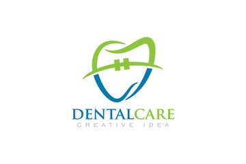 Creative Dental Concept Logo Design Template