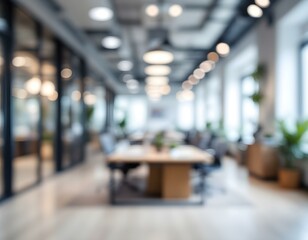 Modern Office Interior Design Blurred Background