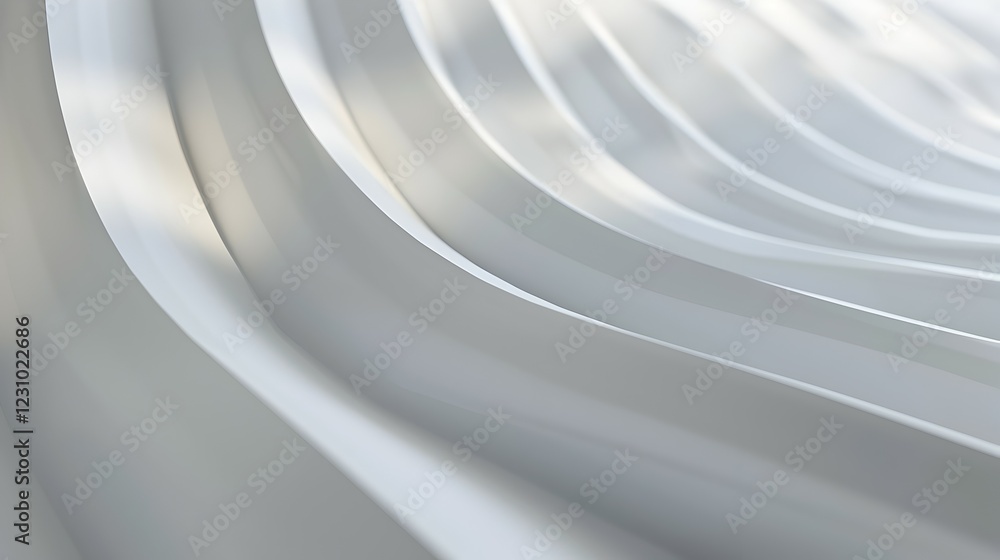 Poster abstract wavy surface with smooth gradients and soft lighting.