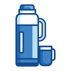 Large insulated thermos for outdoor adventures