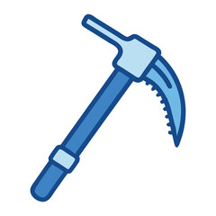 Ice pick mountaineering gear for winter climbing illustration