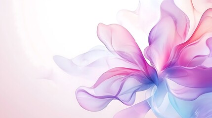 Fototapeta premium Abstract Pastel Flower Soft Hues Design