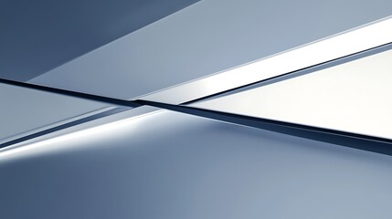 Abstract Silver Geometric Shapes Design