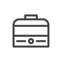 線画日用品家電関連の単品アイコン　加湿器