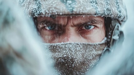 Soldiers endure harsh weather during intense patrol in winter environment